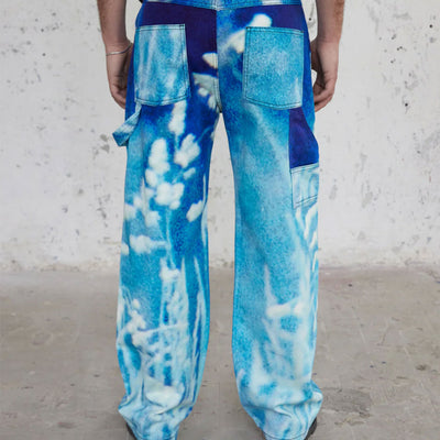 Pantaloni Rassvet - Flourish Doubleknee Trousers-Azzurro