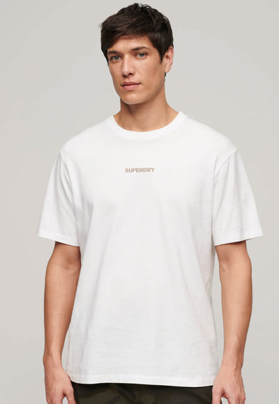 T-shirt a maniche corte Superdry - Micro Logo Graphic Tee-Bianco