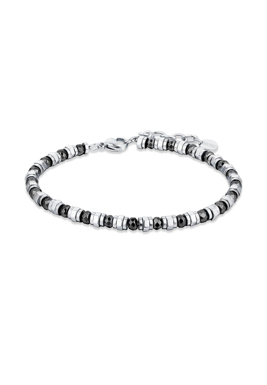 Hematite bolts and faceted bracelet - BrandGioielli-Black