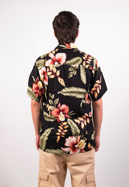 Karmakula Hawaiian Shirt - Nevada Black-Black