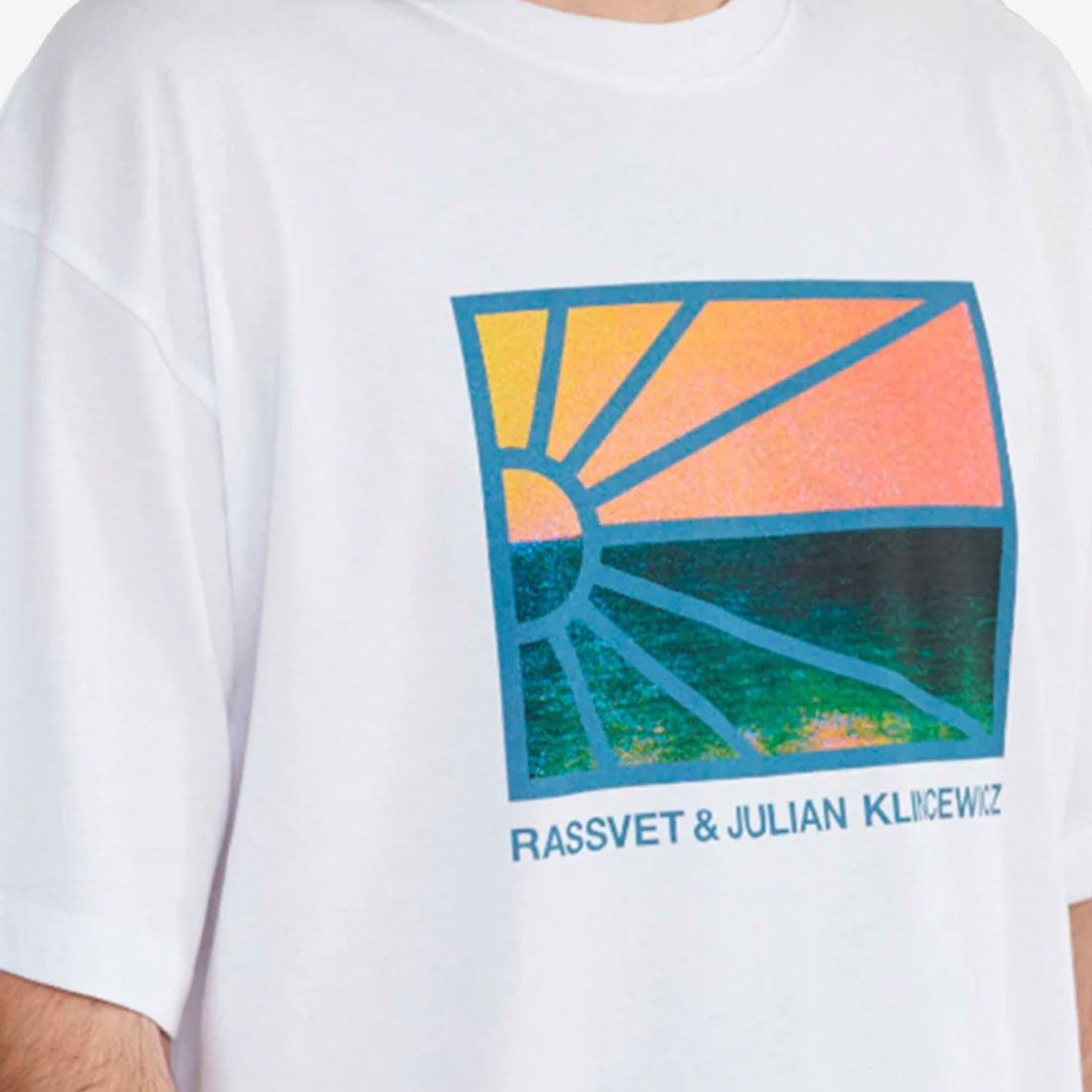 T-shirt a maniche corte Rassvet - Sunset Logo Tee-Bianco