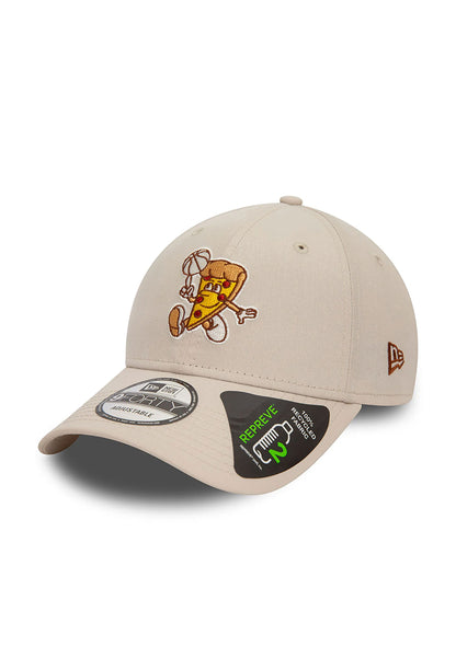 Cappellino New Era - 9Forty Basketball Pizza Repreve-Crema