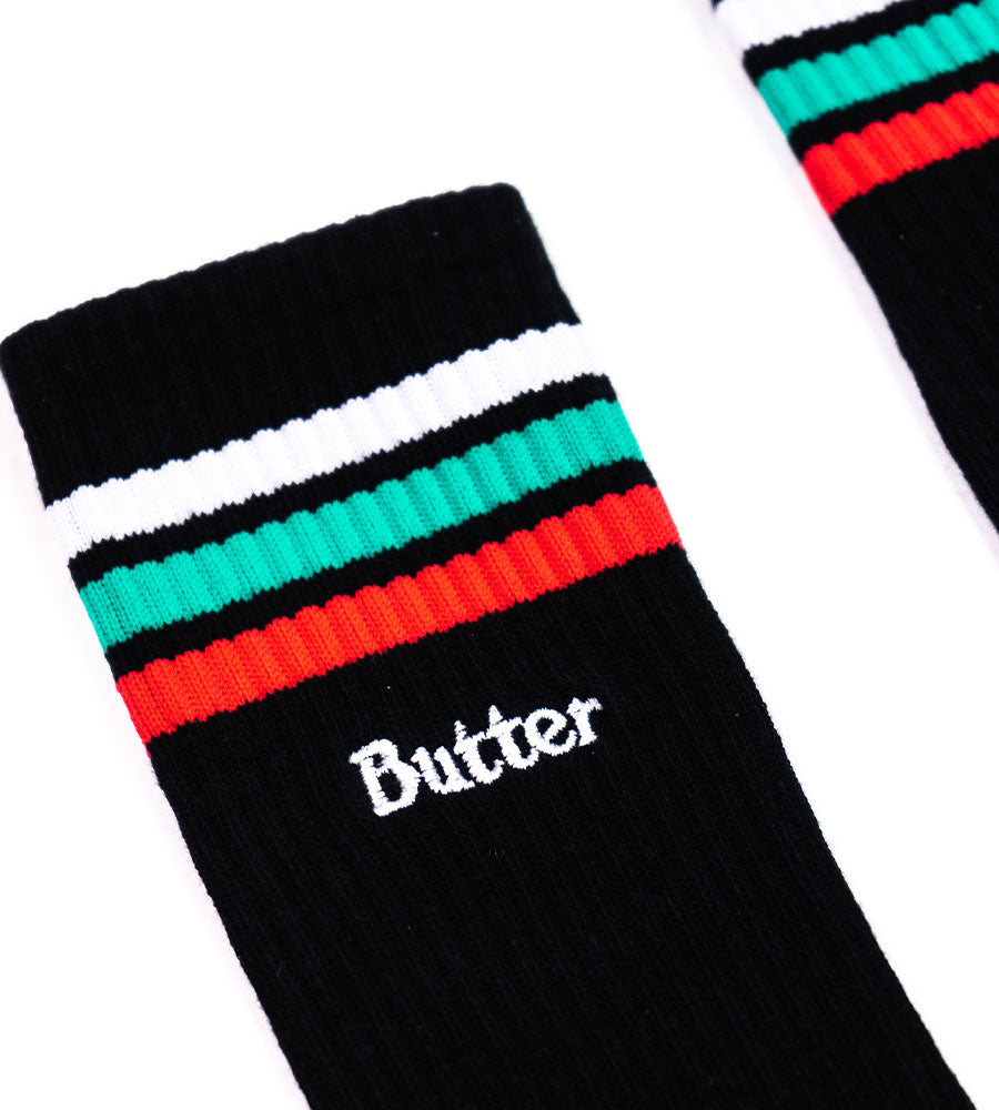 Stripe Socks -Nero