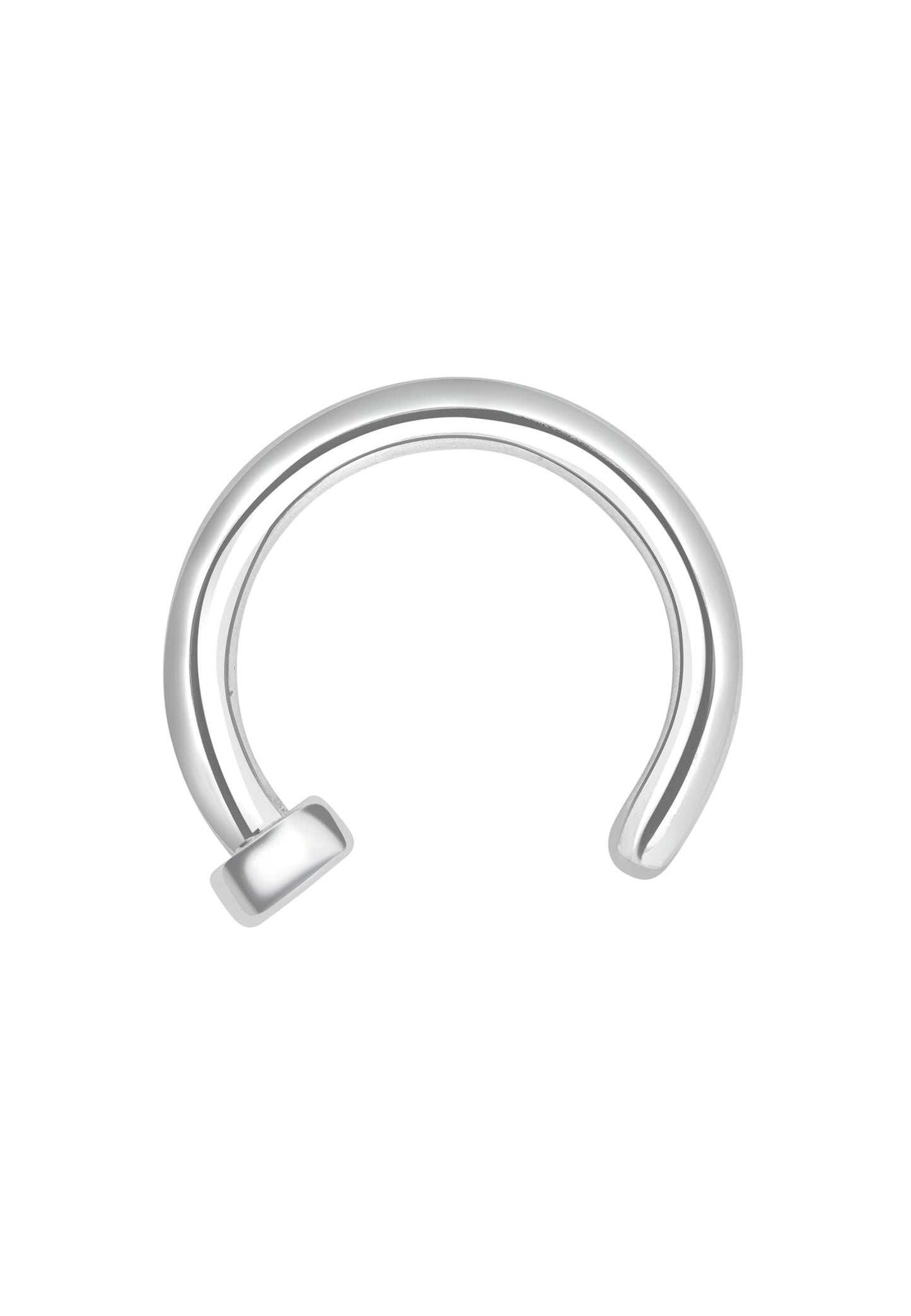 Open Nose Ring - BrandGioielli-Grey