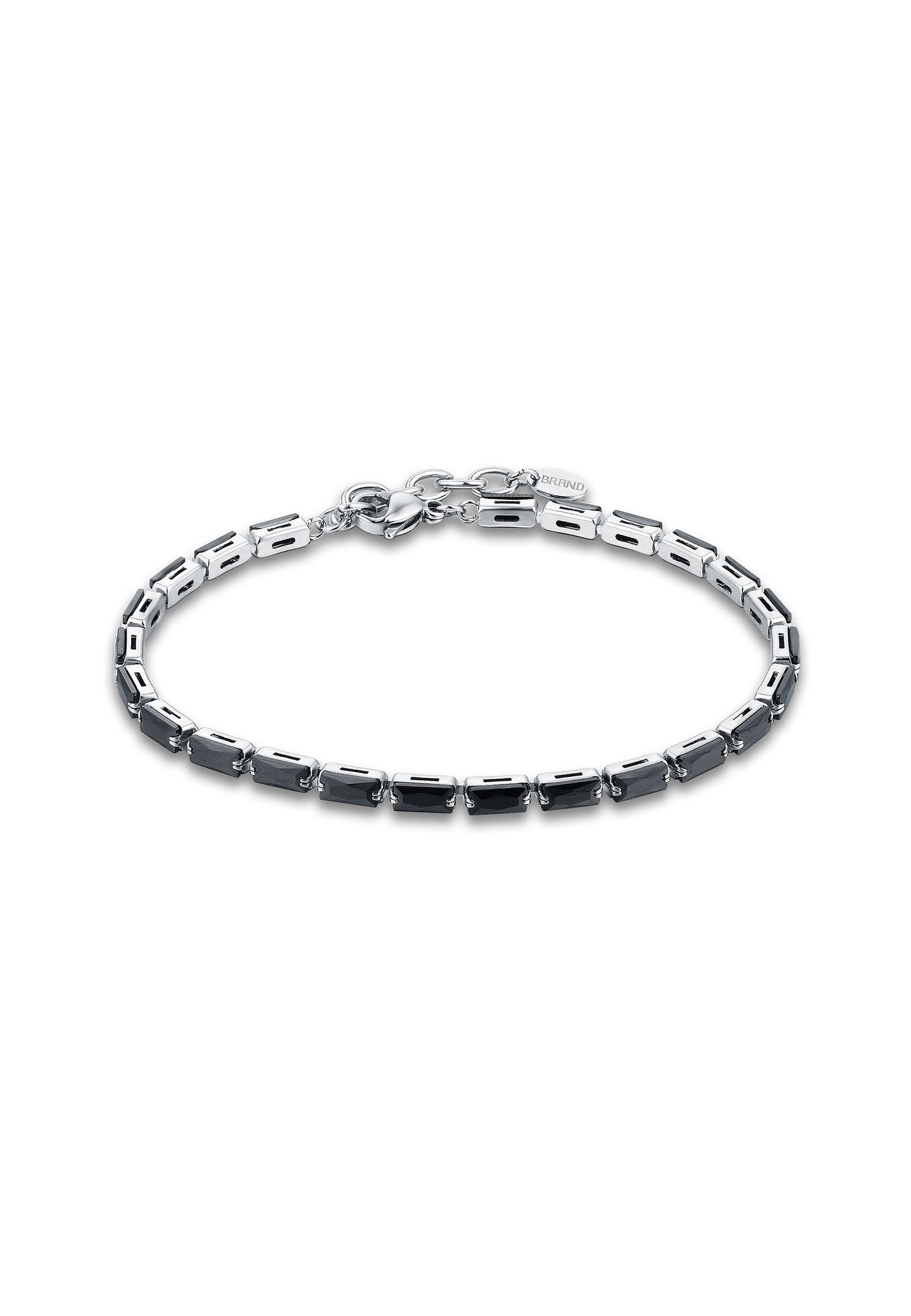 Black Crystal Tennis Bracelet - BrandGioielli-Black