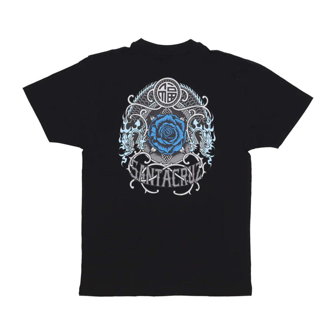 T-shirt a maniche corte Santa Cruz - Dressen Rose Crew Tee-Nero