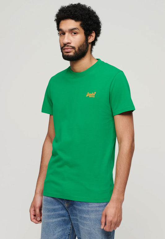 Superdry Short Sleeve T-Shirt - Vintage Logo Tee-Green