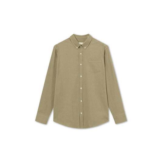 Camicia a maniche lunghe Forét - Bush Seersucker Shirt-Verde