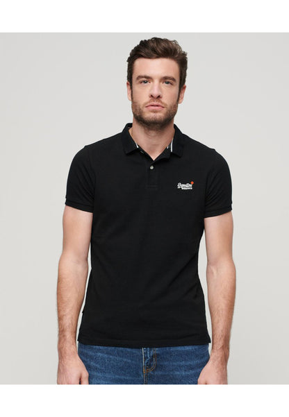 Polo Superdry - Classic Pique Polo-Nero