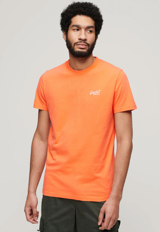 Superdry Short Sleeve T-Shirt - Vintage Logo Tee - Orange