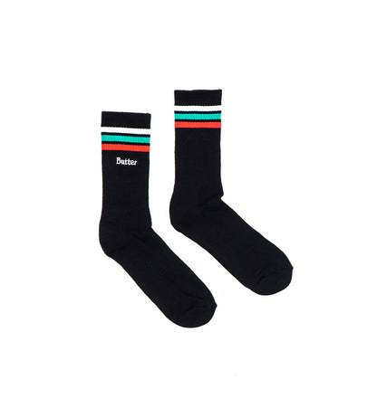 Stripe Socks -Nero