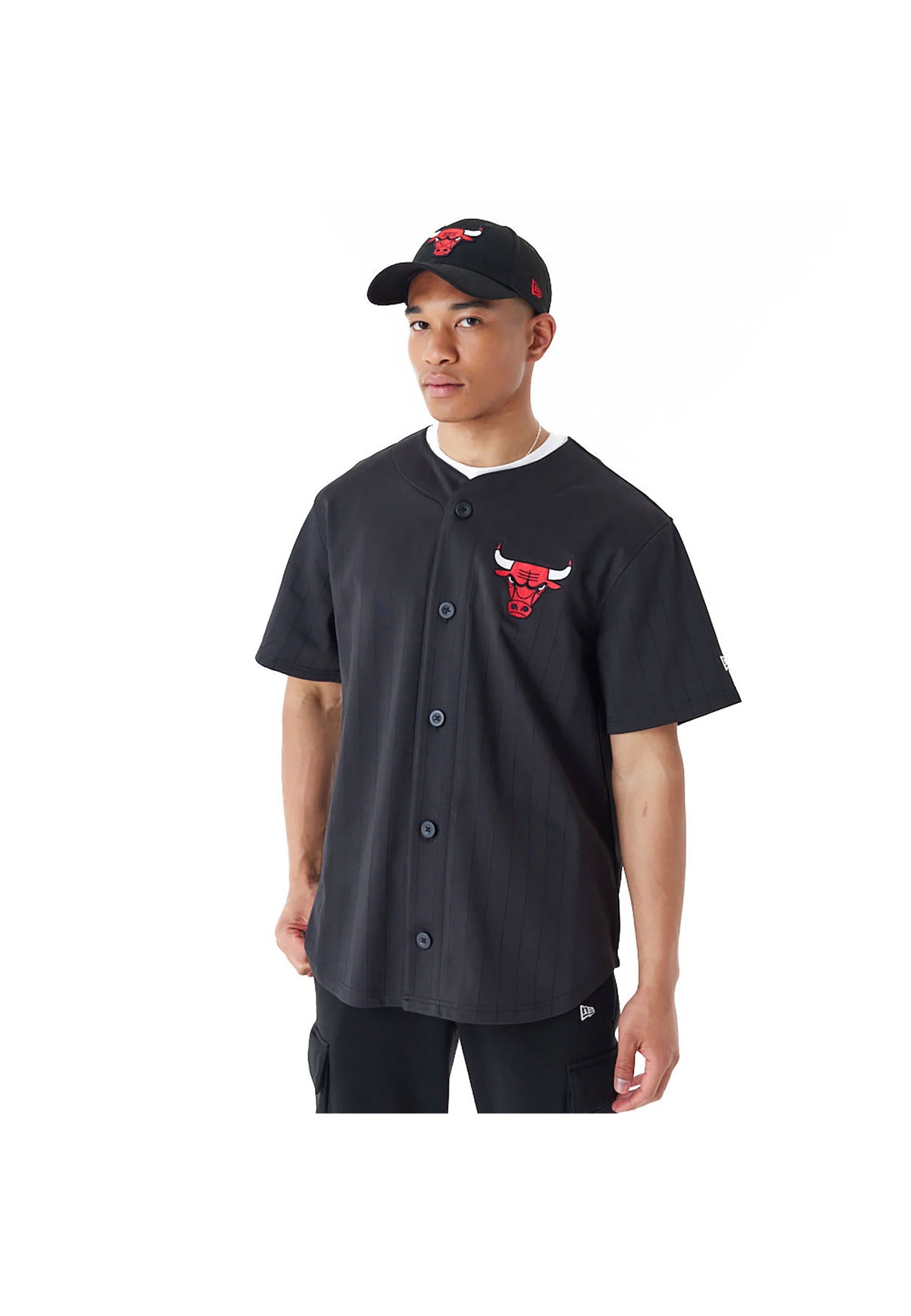 Camicia New Era - Chicago Bulls NBA Team Logo Shirt-Nero