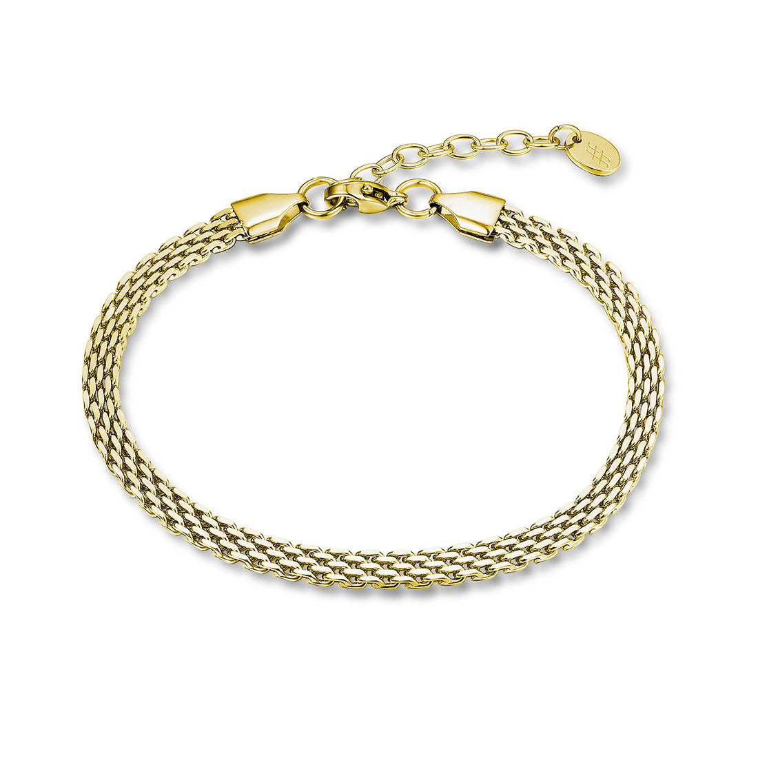 Gold mesh chain bracelet - BrandGioielli-Oro