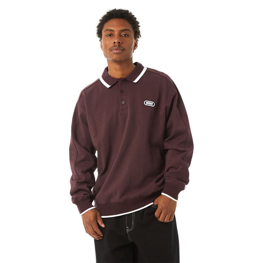 Polo Huf - Essex Polo Fleece-Bordeaux