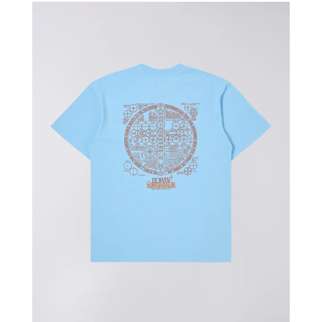 T-shirt a maniche corte Edwin - Emanation -Azzurro