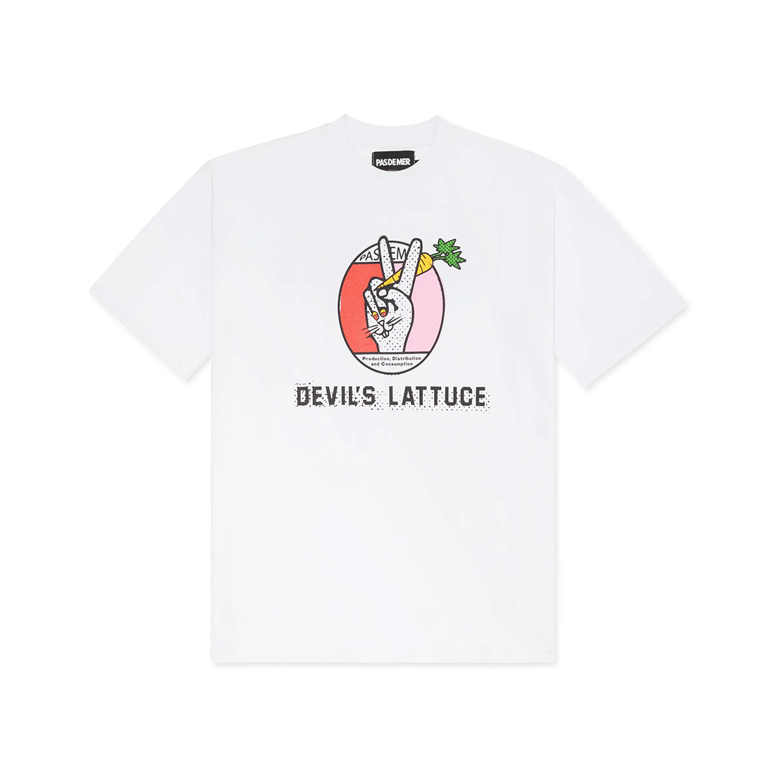 Pas De Mer Short Sleeve T-Shirt - Devil's Lattuce-White