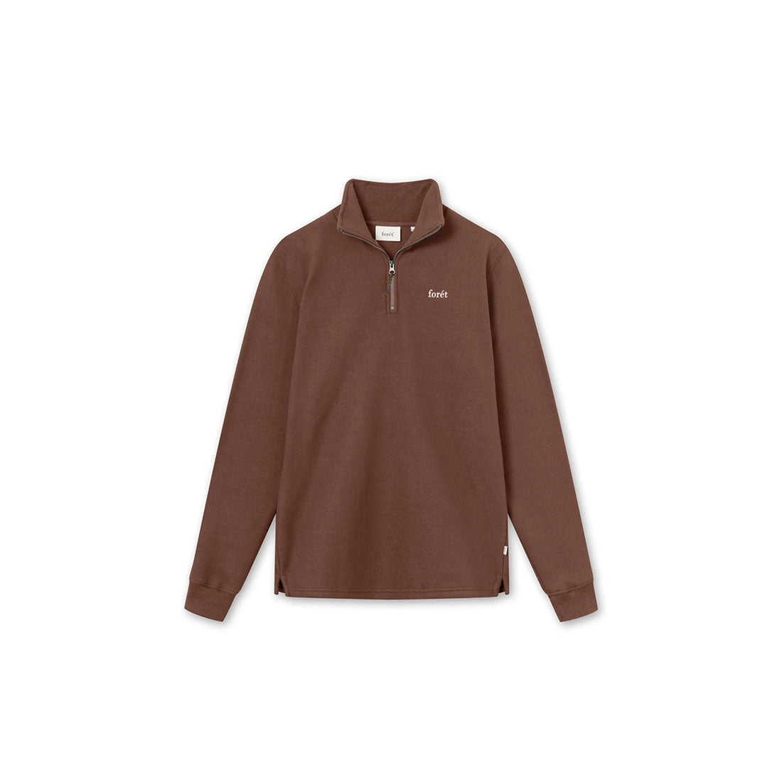 Forét Fleece Sweatshirt - Motion Half Zip-Brown