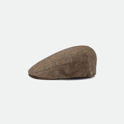 Brixton Flat Cap - Hooligan Snap Cap -Brown