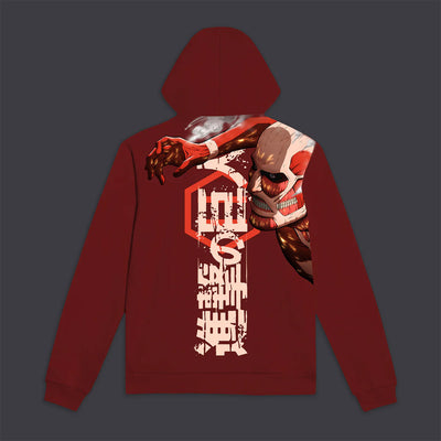 Dolly Noire Hoodie - Attack On Titan Hoodie-Red