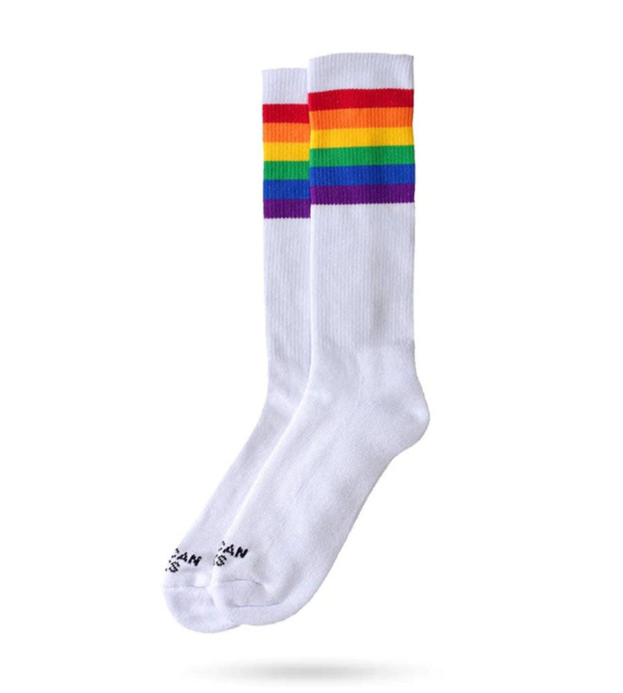 Mid High Rainbow Pride -Bianco
