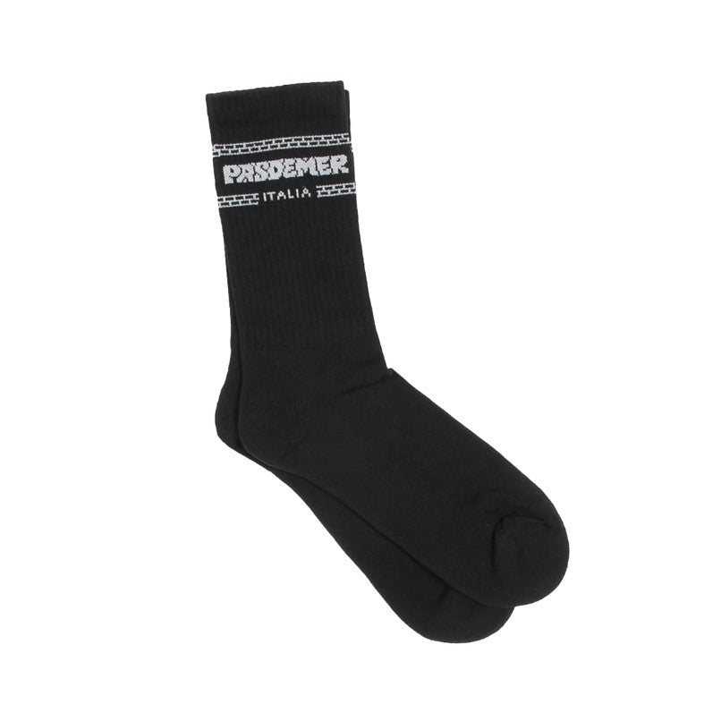 Pas De Mer Logo Socks - Pasdemer Italia Socks - Black