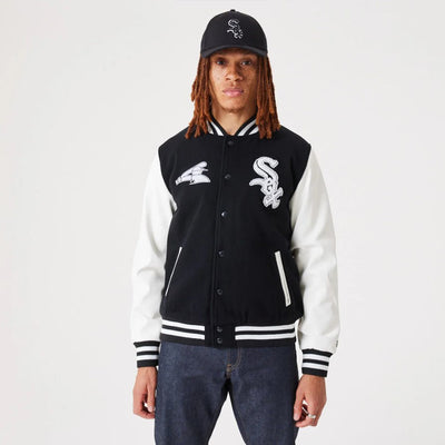 Giacca college New Era - Varsity Jacket Chicago White Sox -Nero