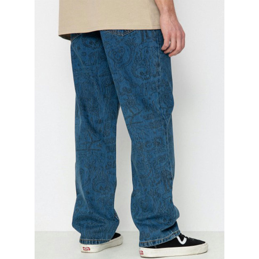 Jeans Vans - Check-5 Printed Denim -Blu