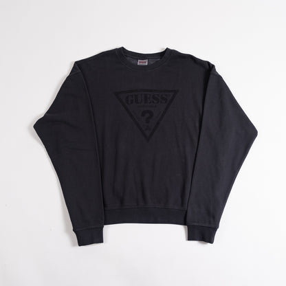 Guess Originals Hoodie - Vintage Logo Crew-Black