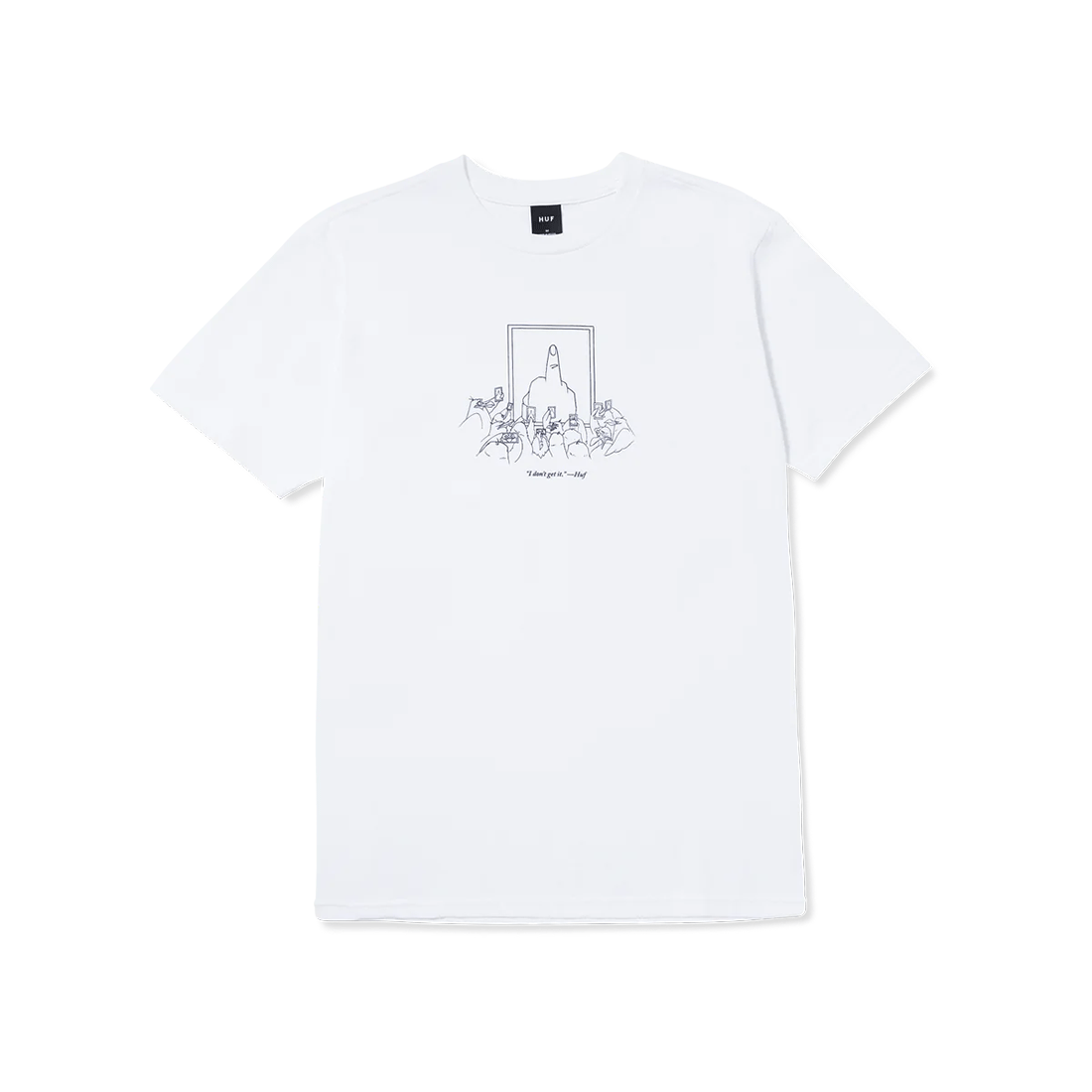 T-shirt a maniche corte Huf - Favorite Artist Tee-Bianco