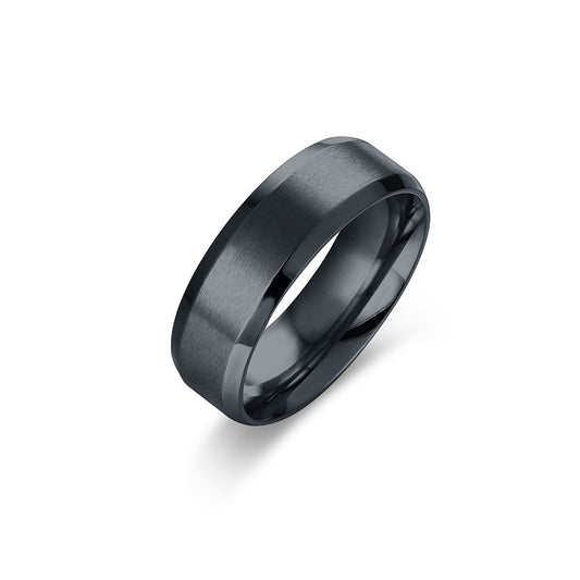 Satin band ring - BrandGioielli-Nero