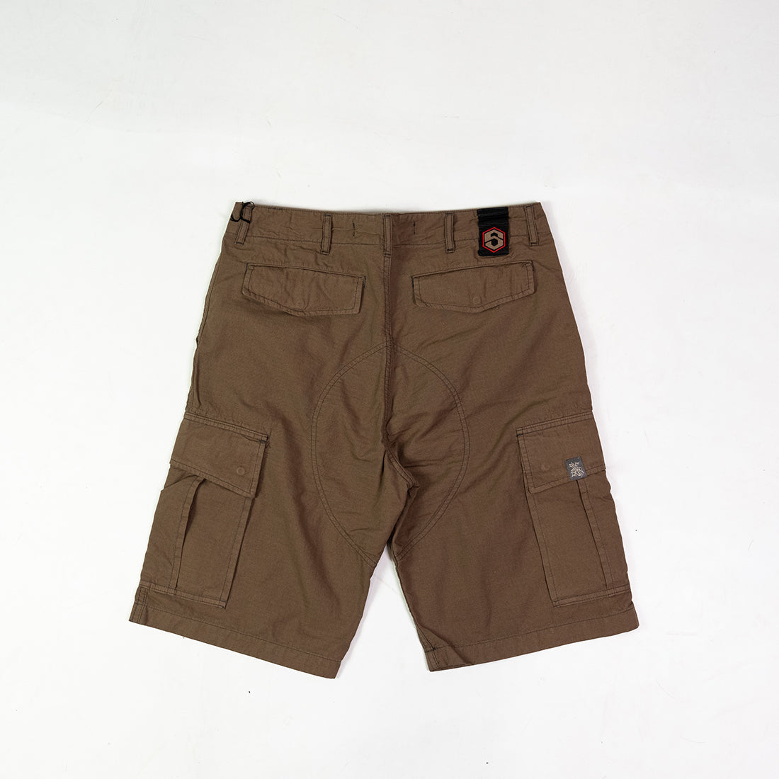 Blue Skin Ripstop Shorts - Cargo C Shorts-Brown