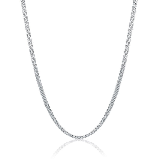 Steel mesh chain necklace - BrandGioielli-Grey