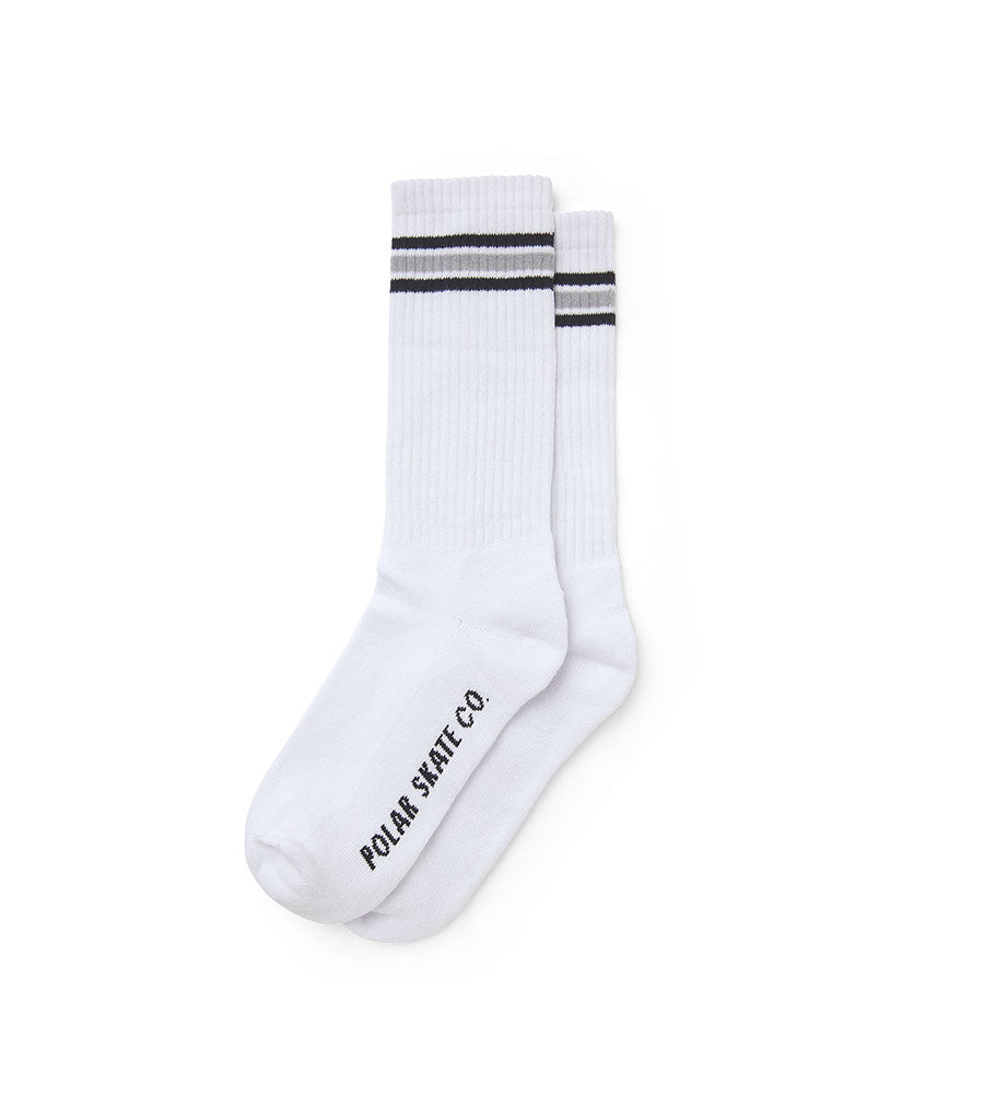 Stripe Socks -White