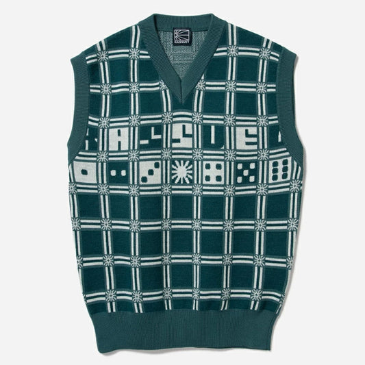 Maglione Rassvet - Card Suite Sleevless Knit-Verde