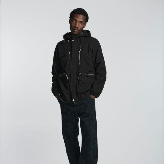 Edwin water-repellent jacket - Multipocket Jacket - Black