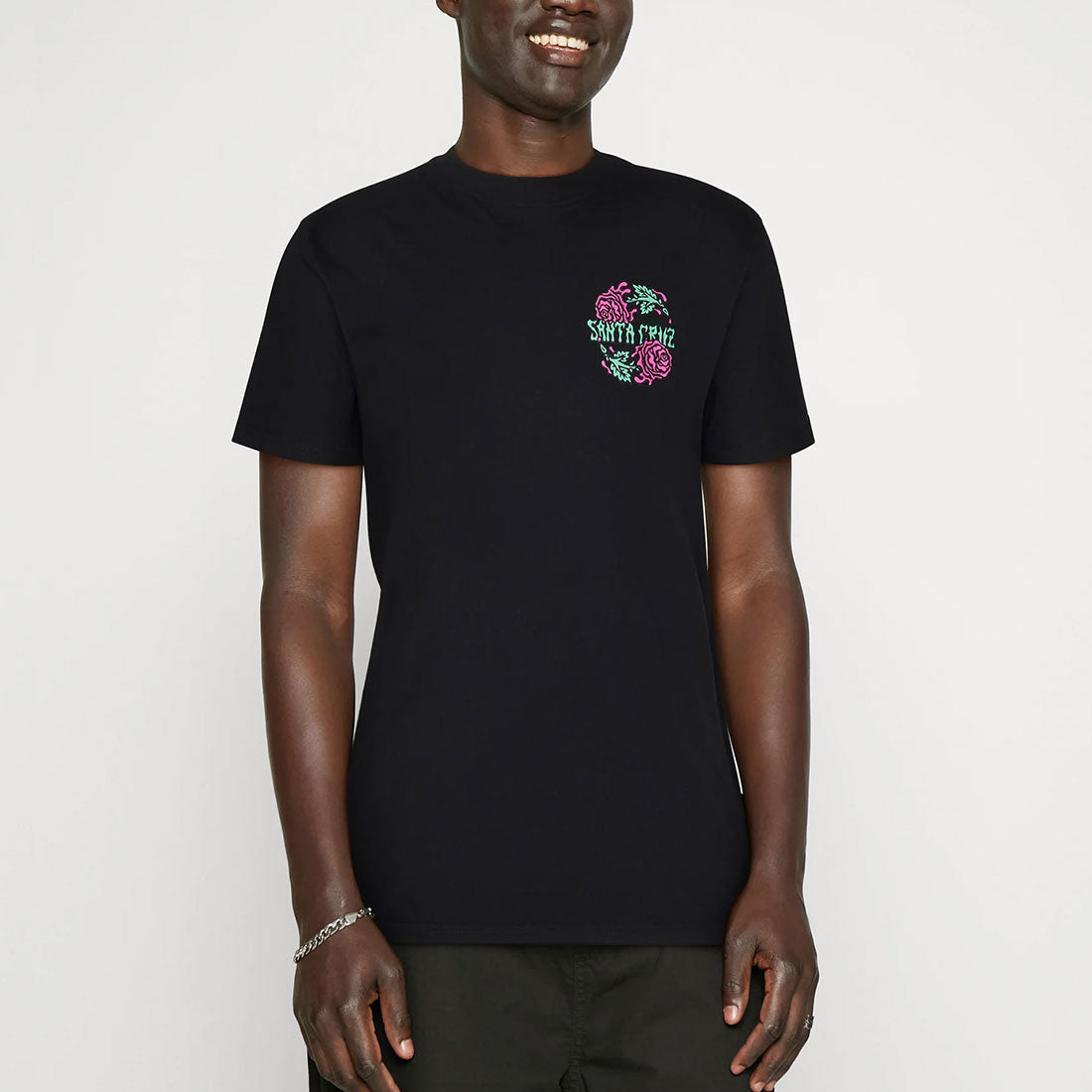 T-shirt a maniche corte Santa Cruz - Dressen Rose crew Tee-Nero