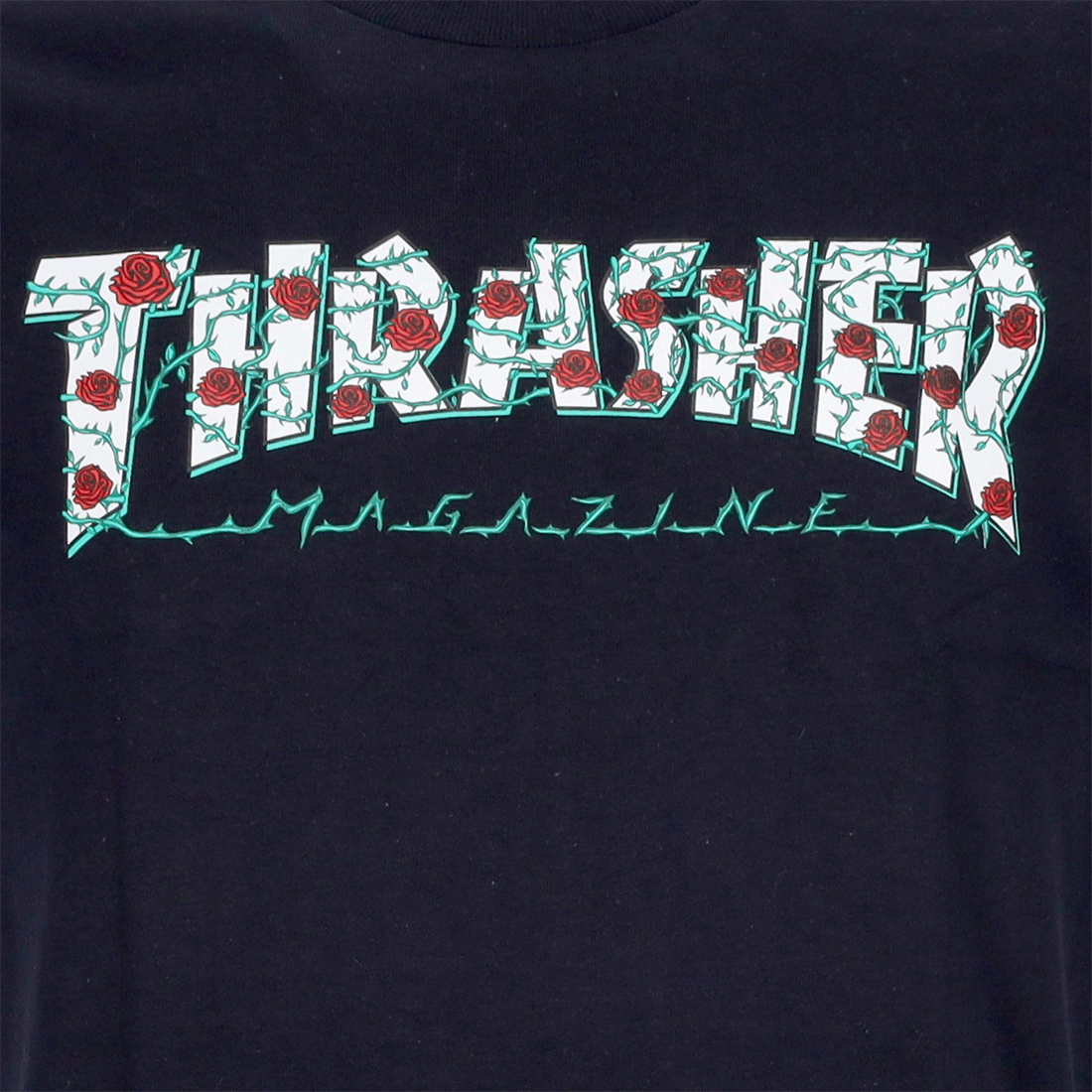 T-shirt a maniche corte Thrasher - Roses Tee -Nero