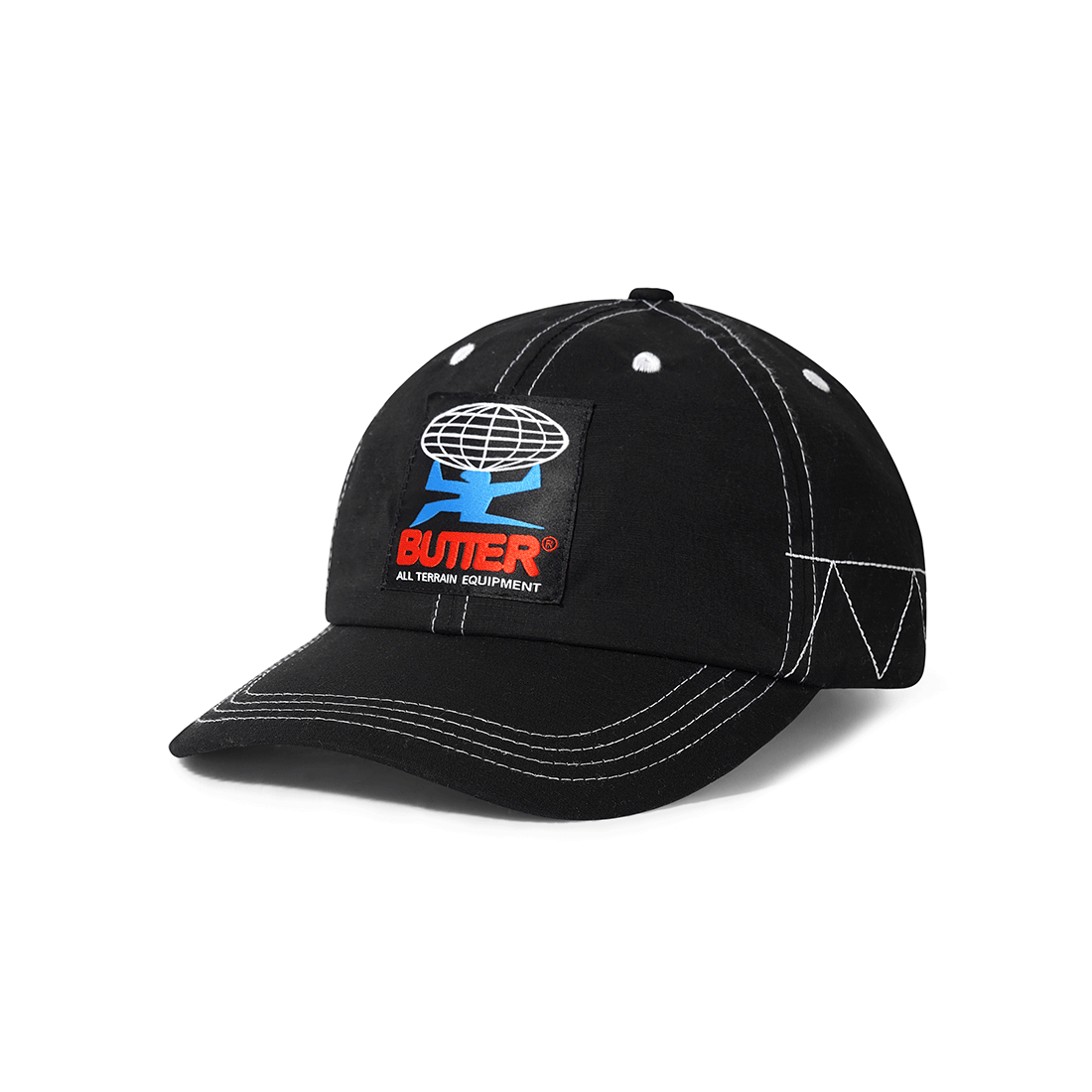 Butter Goods Cap - Terrain Contrast 6 Panel - Black