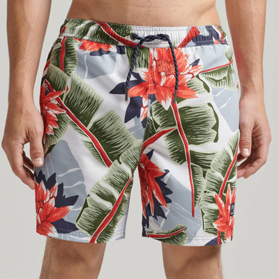 Pantaloncini da bagno Superdry - Hawaiian Swimshort-Azzurro