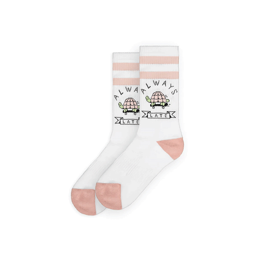 American Socks - Always Late - White