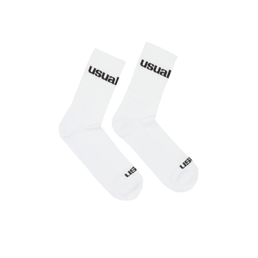Logo Socks White -White