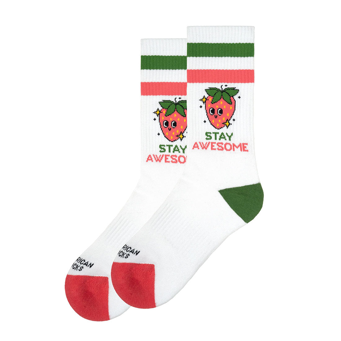 Calzini American Socks - Stay Awesome-Bianco
