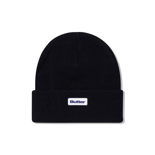 Butter Goods Winter Beanie - Tall Cuff Beanie-Black