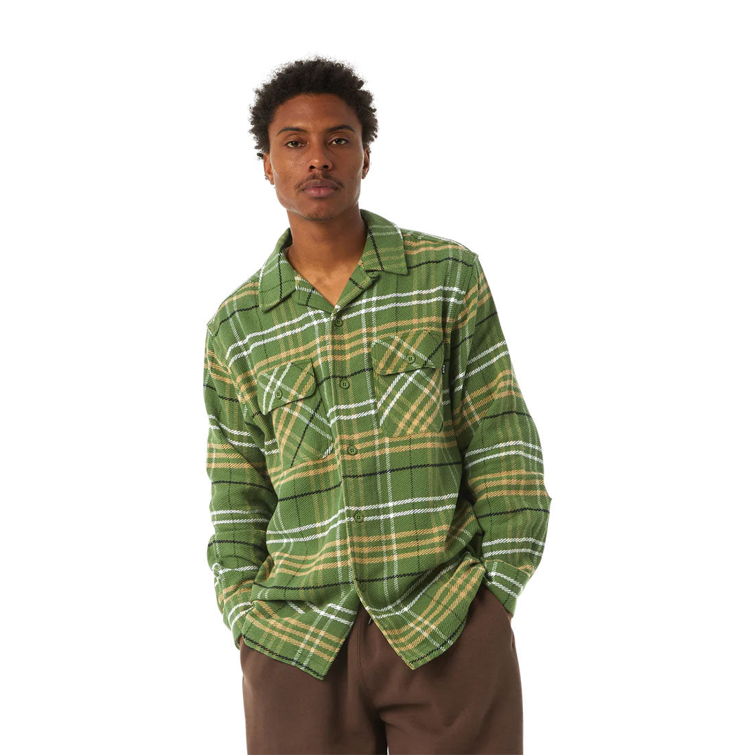 Huf Flannel Shirt - Westridge Shirt-Green