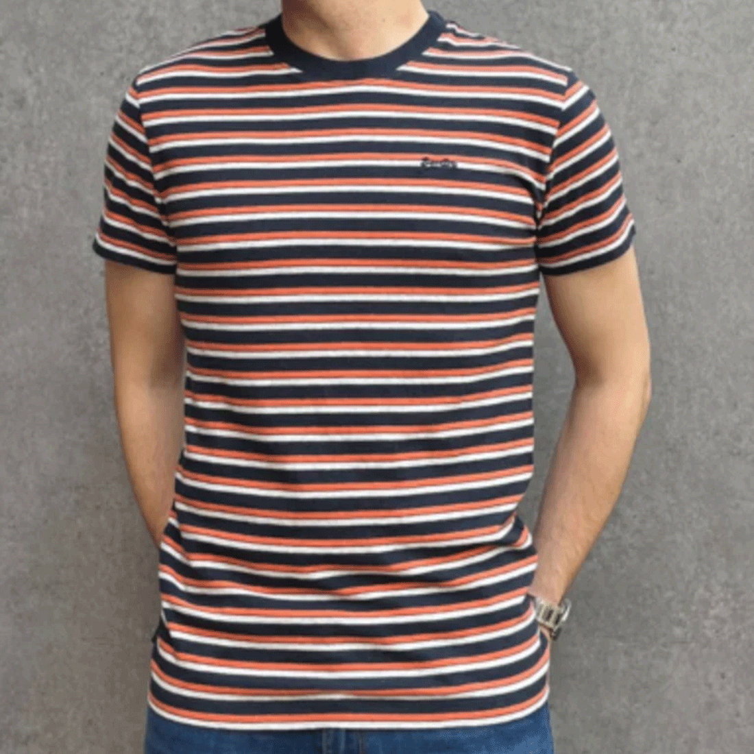 T-shirt a maniche corte Superdry - Vintage Stripe Tee-Multi