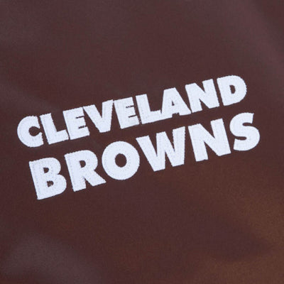 Giacca College Mitchell & Ness - Cleveland Browns Satin Jacket-Marrone