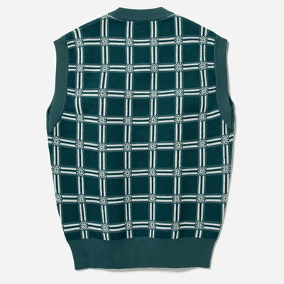 Rassvet Sweater - Card Suite Sleevless Knit-Green