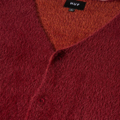 Cardigan Huf - Merged -Rosso