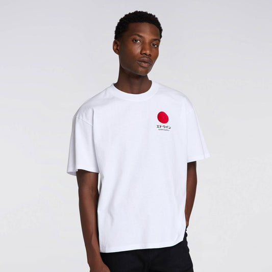 T-shirt a maniche corte Edwin - Japanese Sun Supply Tee-Bianco