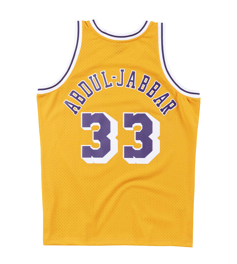 Canotta Mitchell & Ness - Swingman Jersey Abdul-Jabbar Lakers-Giallo